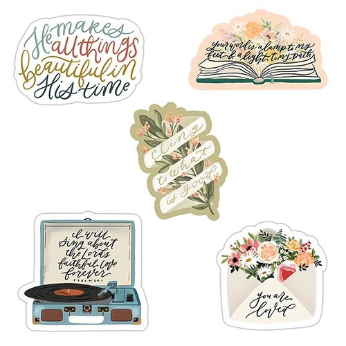 Vinyl Sticker Pack (Approx 3" x 3" Each) (Set Of 5 Assorted Stickers)