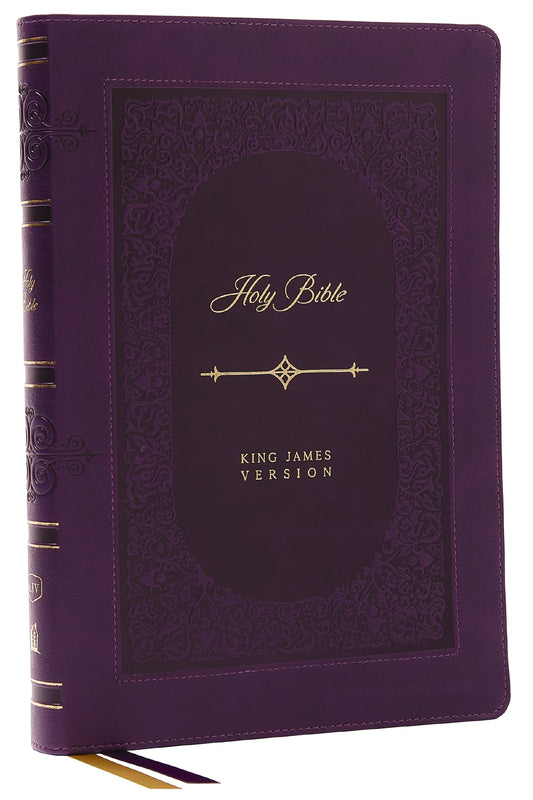 KJV Giant Print Thinline Bible  Vintage Series (Comfort Print)-Purple Leathersoft