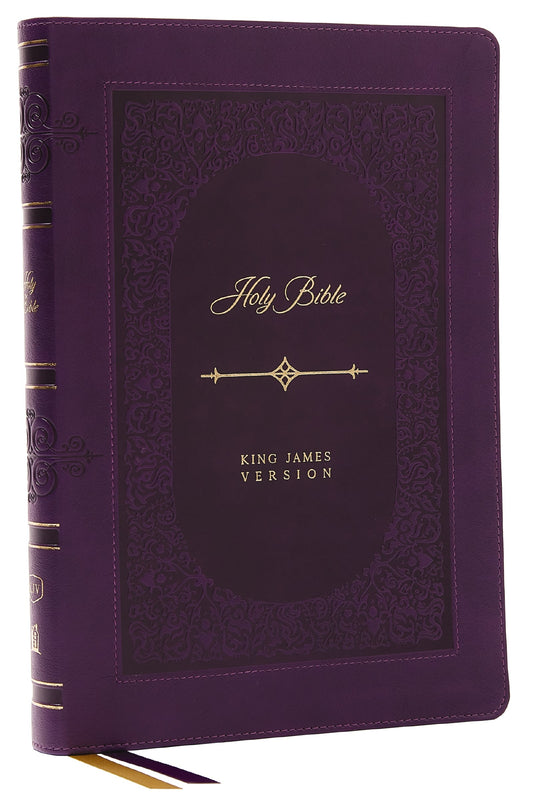 KJV Giant Print Thinline Bible  Vintage Series (Comfort Print)-Purple Leathersoft Indexed