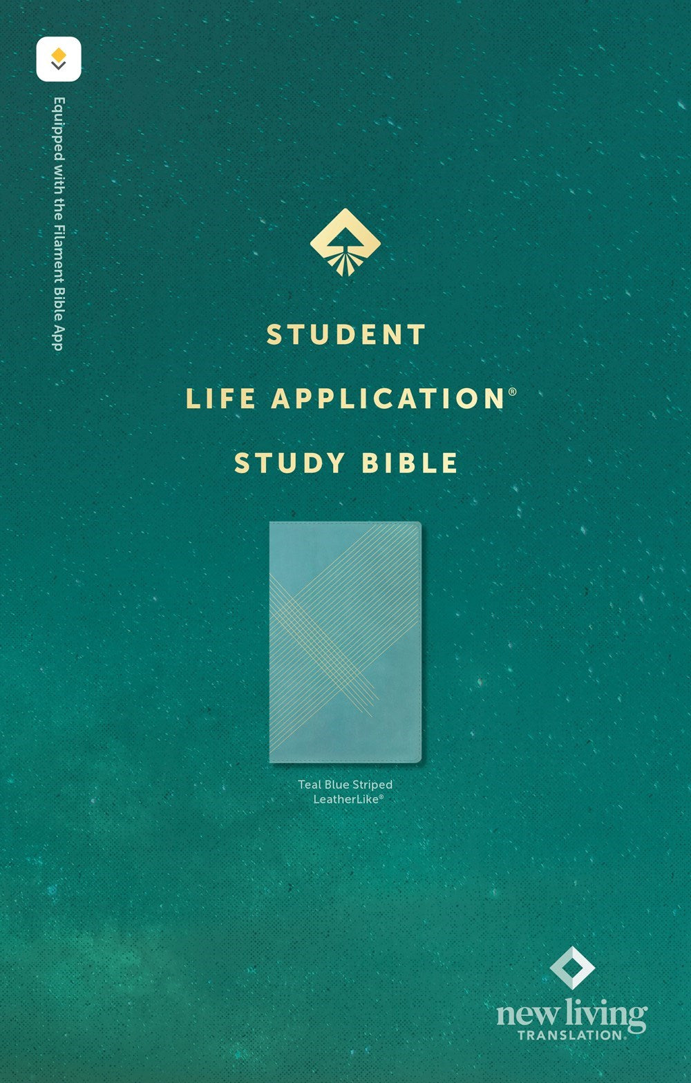 NLT Student Life Application Study Bible  Filament Enabled Edition-Teal Blue Striped LeatherLike