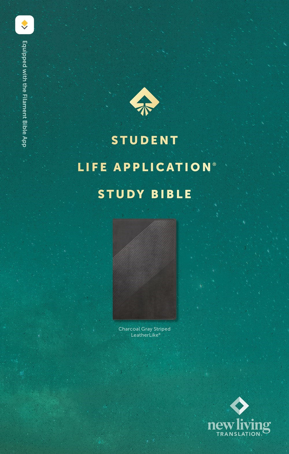 NLT Student Life Application Study Bible  Filament Enabled Edition-Charcoal Gray Striped LeatherLike