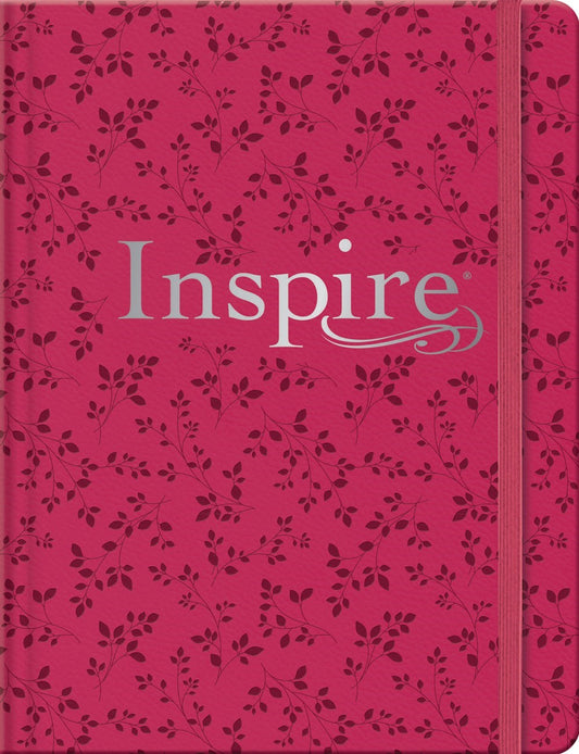 NLT Inspire Bible  Filament Enabled Edition-Pink Peony Hardcover LeatherLike