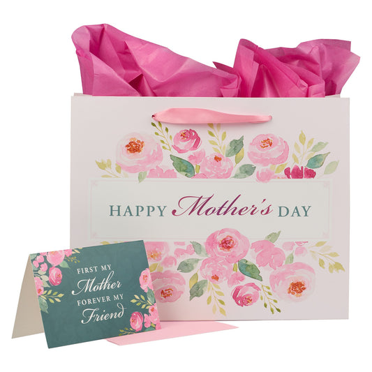 Gift Bag with Card-Large Landscape-Home Is Where Mom Is