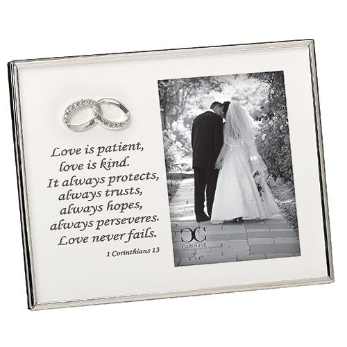Frame-Love Is Patient... 1Cor 13-Matte (Holds 4 x 6) (7")