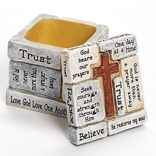 Trinket Box-Crossword (2.25" H)