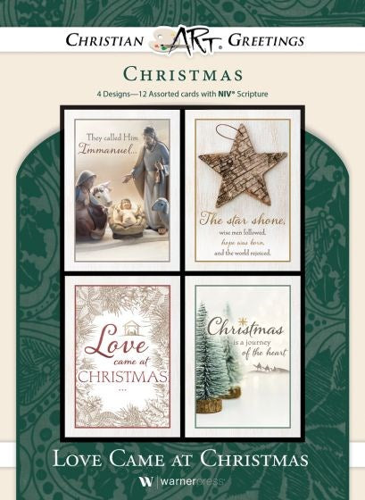 Card-Boxed-Love Came At Christmas Assorted (4 Designs) (NIV) (Box Of 12)