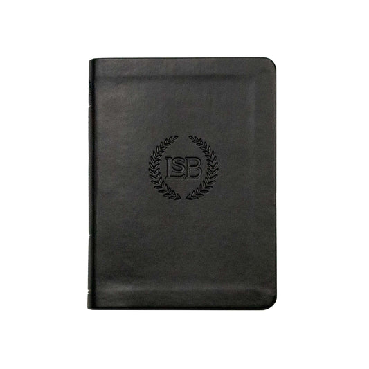 LSB Legacy Standard Bible New Testament With Psalms And Proverbs Logo Edition-Black Faux Leather