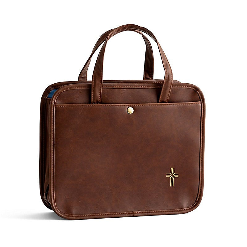 Bible Tote-Cross/Brown (10 x 12 x 4)