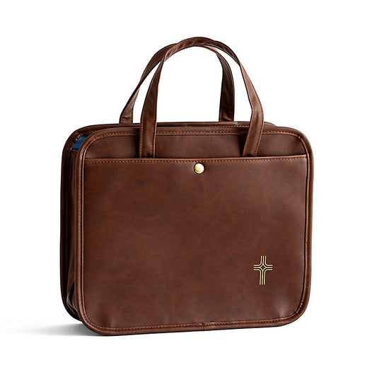 Bible Tote-Cross/Brown (10 x 12 x 4)