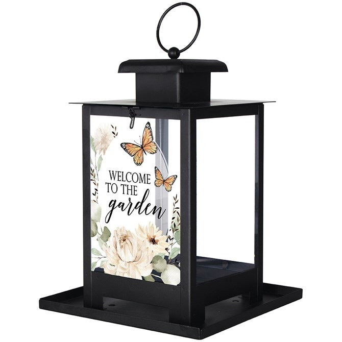 Bird Feeder-Welcome To The Garden (12" x 7" x 7")