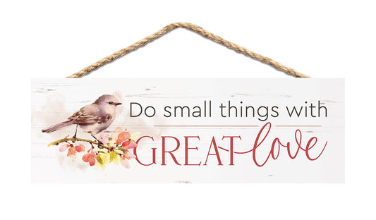 String Sign-Great Love (10 x 3.5)