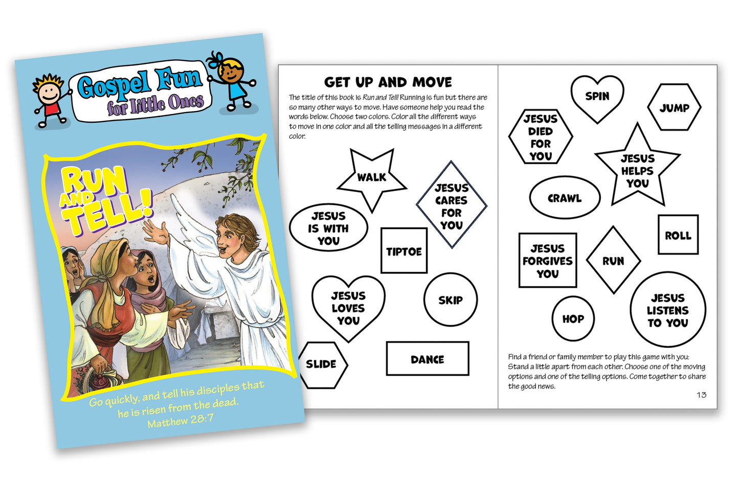 Run And Tell! Activity Book (Gospel Fun For Little Ones) (Pack Of 12)
