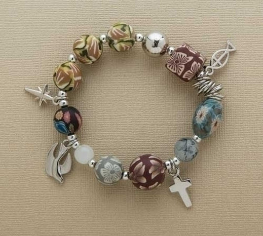 Bracelet-Christ's Story-Stretch Clay-Boxed