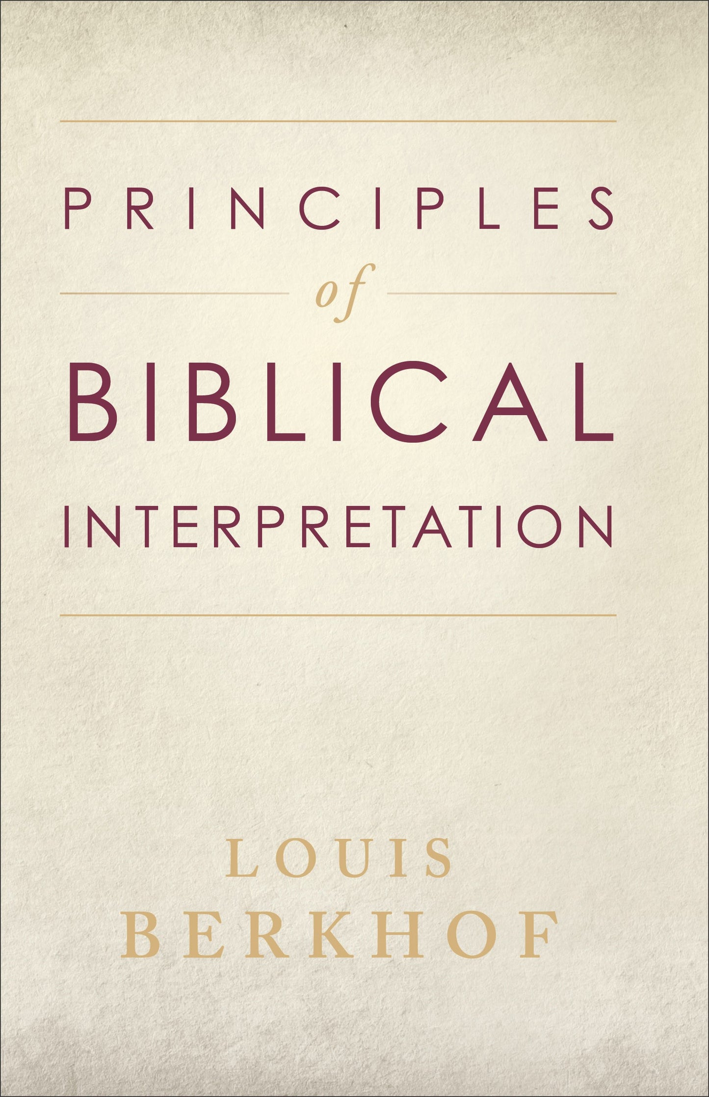 Principles Of Biblical Interpretation