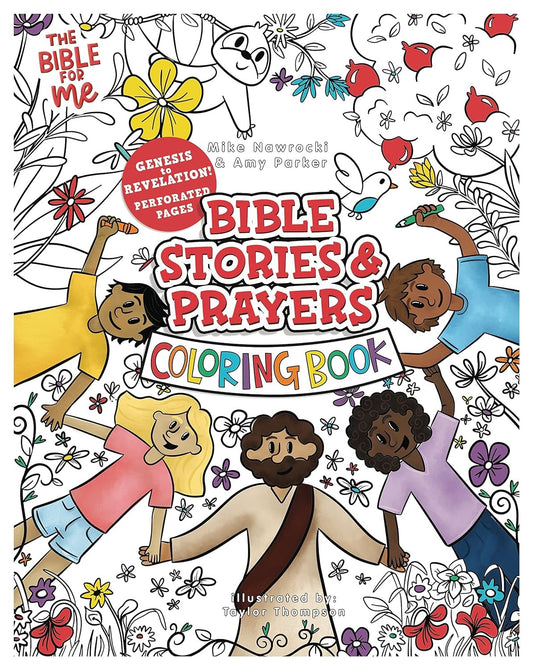 The Bible For Me: Bible Stories & Prayers Coloring Book