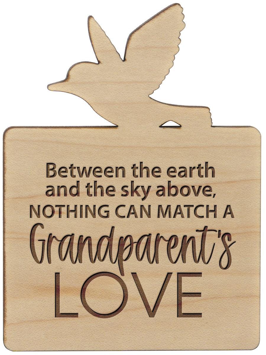 Magnet-Wood Workz-Grandparent's Love (3" x 4")