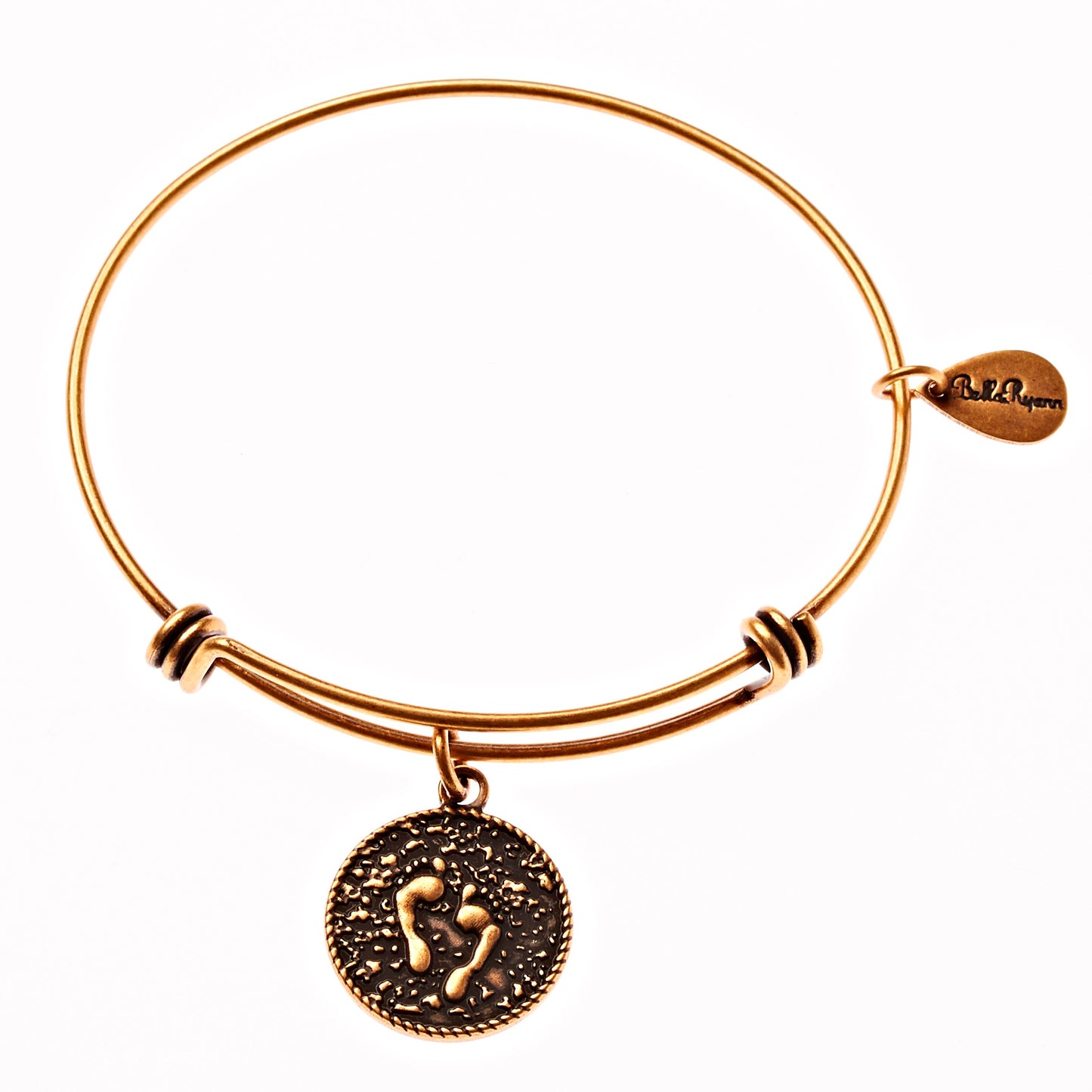 Bracelet-Gold Footprints-Bangle