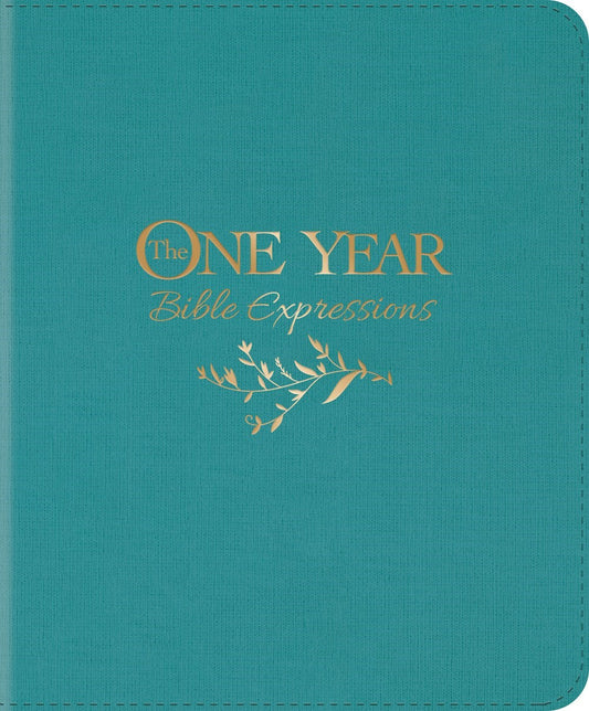 NLT The One Year Bible Expressions-Tidewater Teal LeatherLike