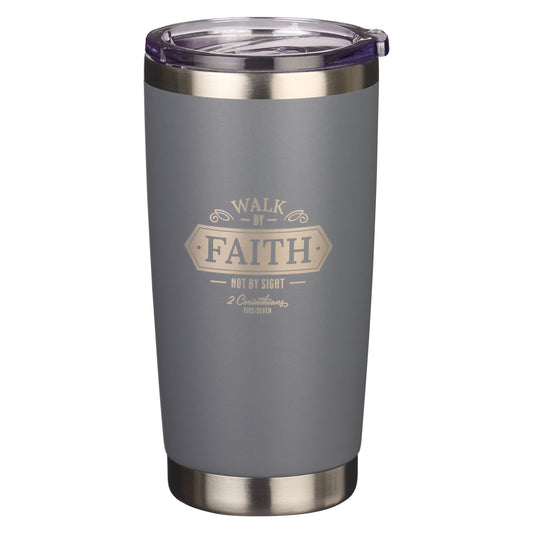 Travel Mug-Walk By Faith 2 Cor. 5:7
