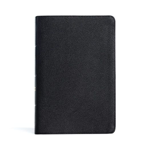 CSB Giant Print Reference Bible-Black Genuine Leather