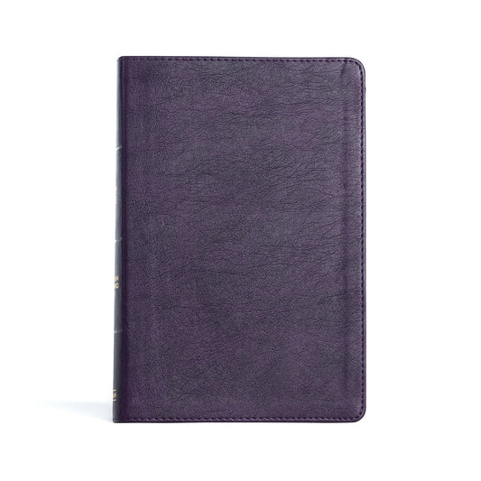 CSB Giant Print Reference Bible-Plum LeatherTouch