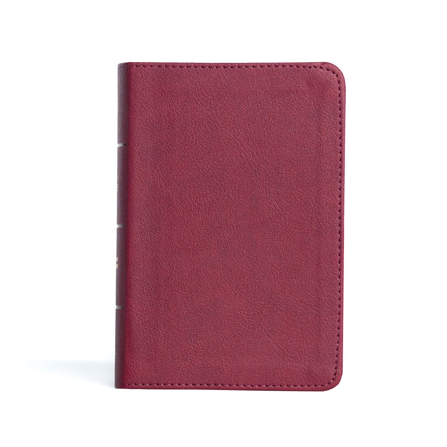 CSB Large Print Compact Reference Bible-Cranberry Leathertouch