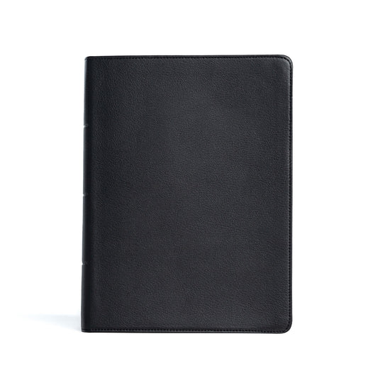CSB Life Counsel Bible-Black Genuine Leather Indexed