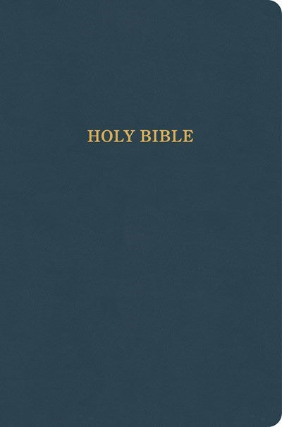 KJV Large Print Thinline Bible (Value Edition)-Slate LeatherTouch