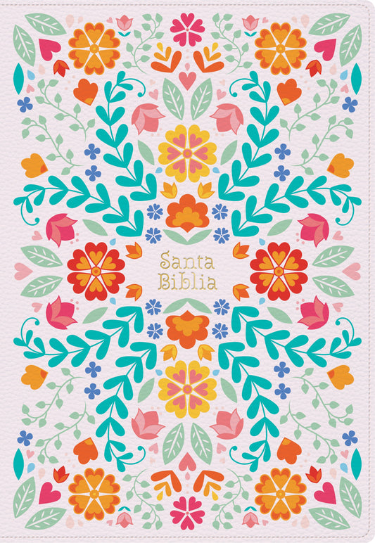 RVR 1960 Biblia Letra S per Gigante (Super Giant Print Bible)-Flowers LeatherTouch