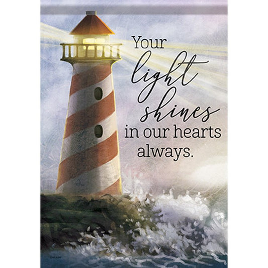 Flag-Garden-Durasoft-Your Light Shines/Lighthouse (12.5" x 18")