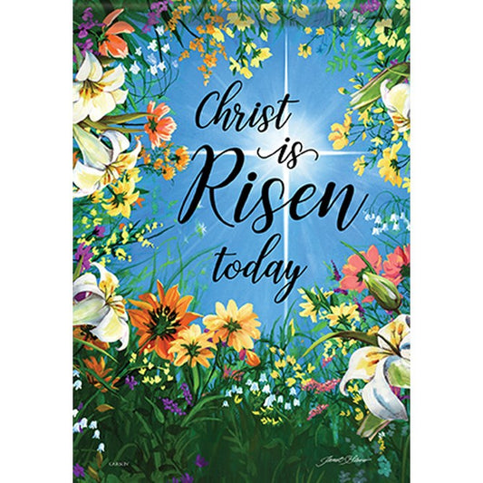 Flag-Garden-Durasoft-Blessed Easter/Christ Is Risen (12.5" x 18")