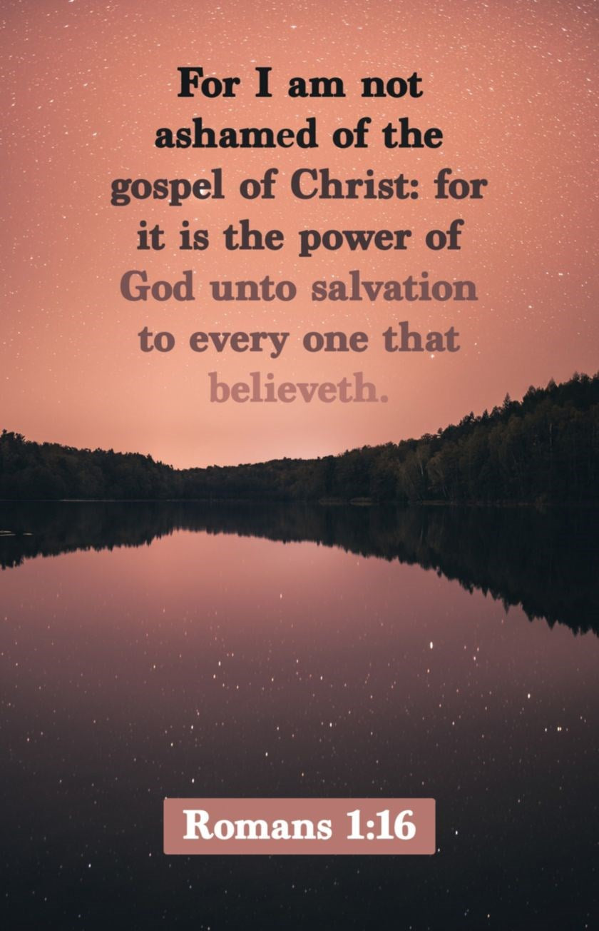 Bulletin-For I Am Not Ashamed Of The Gospel Of Christ (Pack Of 100)