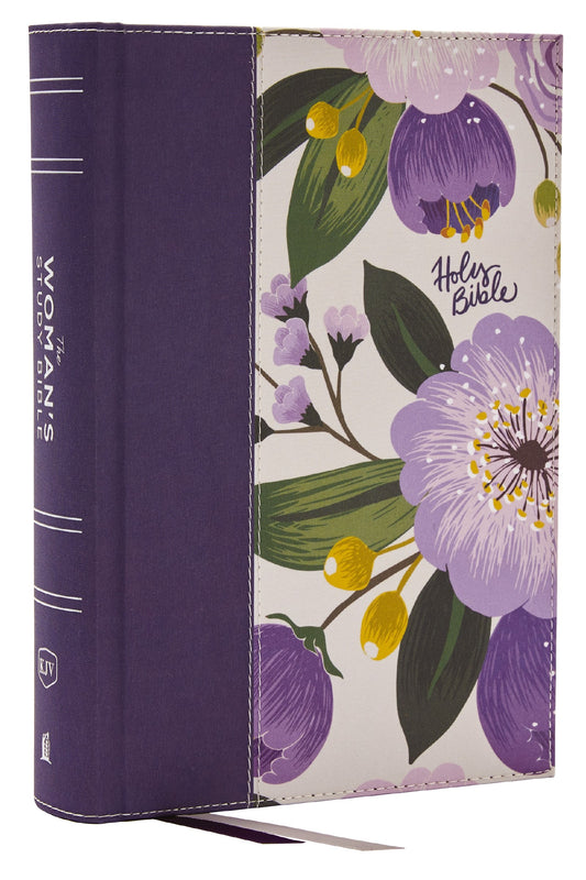 KJV The Woman's Study Bible Full-Color Edition (Comfort Print)-Purple Floral  Cloth Over Board