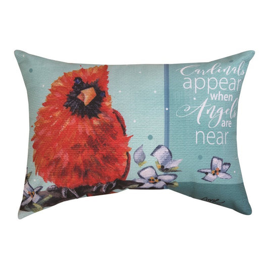 Pillow-When A Cardinal Appears-Indoor/Outdoor (18" x 13")
