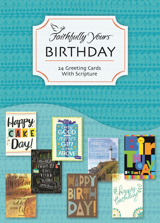 Boxed Card-Birthday-Typographic Value Box (Box Of 24)