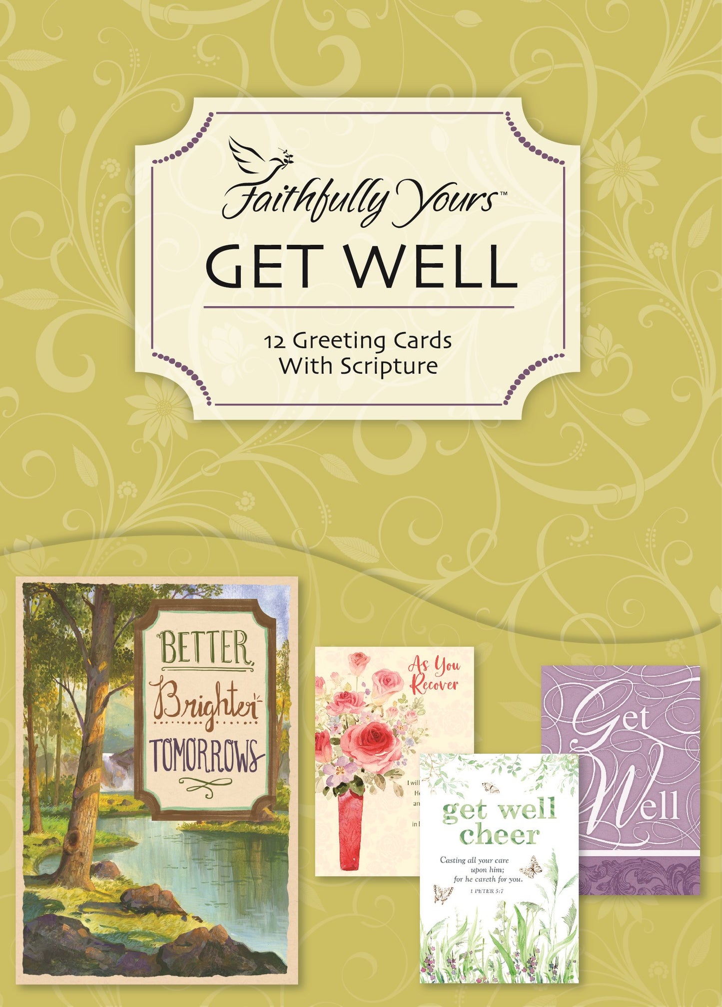 Boxed Card-Get Well-Wishing You Well (Box Of 12)