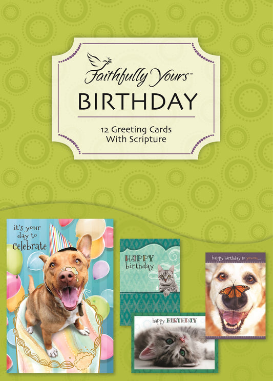 Card-Boxed-Birthday-Furry Friends (Box Of 12)
