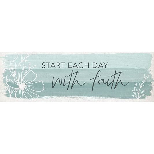 Message Bar-With Faith (8.5" x 2.75") #24582