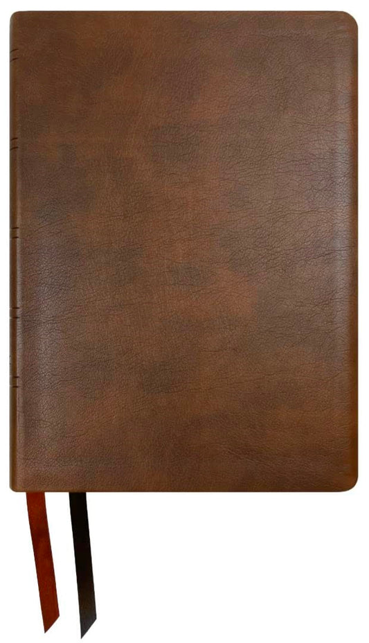 NASB 2020 Wide Margin Reference Bible-Brown Leathertex