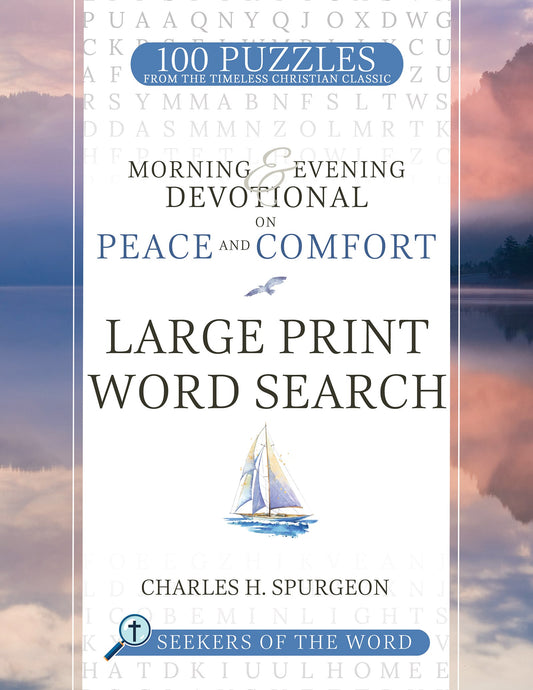 Morning & Evening Devotional On Peace And Comfort Large Print Word Search
