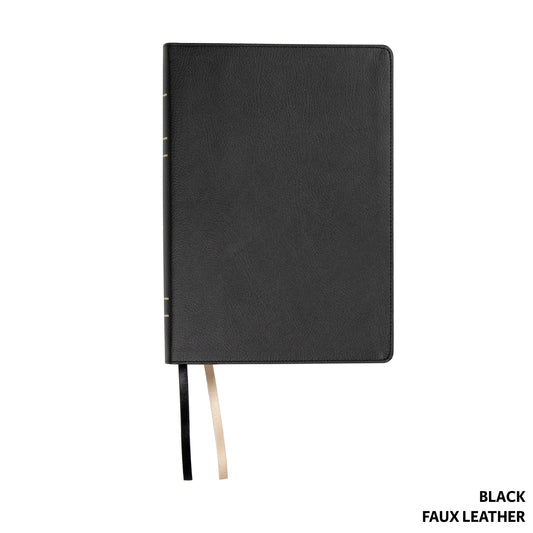 LSB Legacy Standard Bible Inside Column Reference Bible-Black Paste-Down Faux Leather