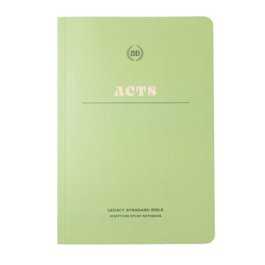 LSB Legacy Standard Bible Scripture Study Notebook: Acts-Softcover