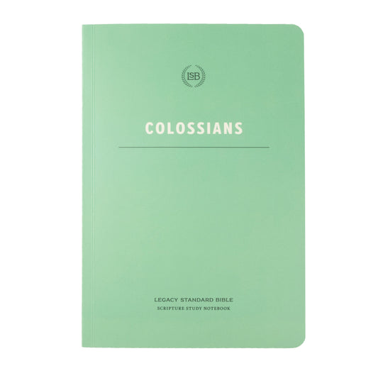 LSB Legacy Standard Bible Scripture Study Notebook: Colossians-Softcover