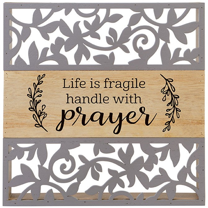 Shelf Sitter-Cutout-Handle With Prayer (8.5 x 8.5 x 1.5) (Pack Of 2)