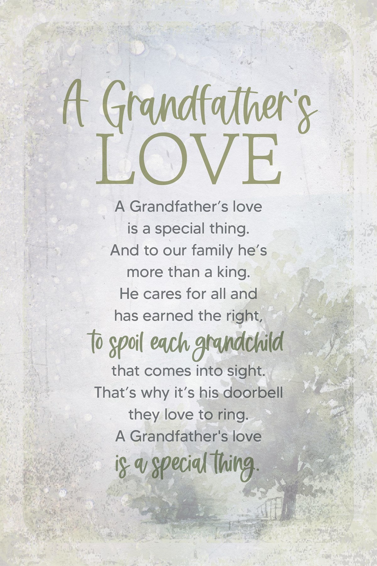Plaque-Joyful Living-A Grandfather's Love (6 x 9)