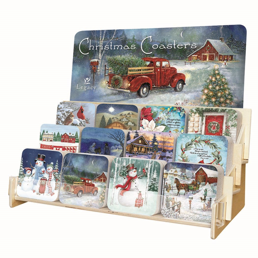 Coaster Collection-Christmas (12 Coasters In 12 Designs) (Display ORD SPY#120359)