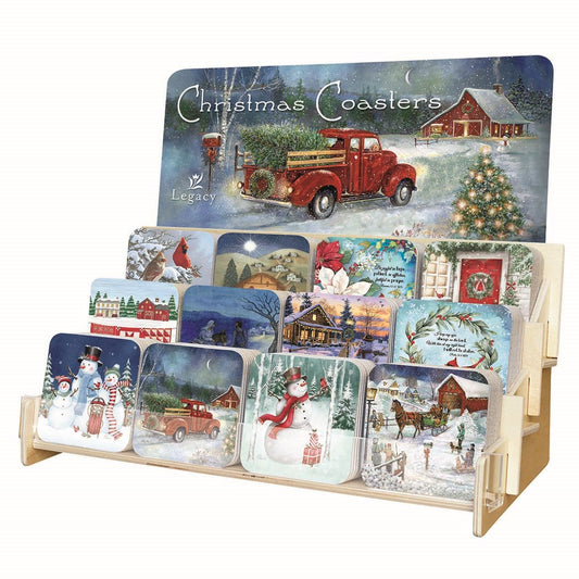 Coaster Collection-Christmas (12 Coasters In 12 Designs) (Display ORD SPY#120359)