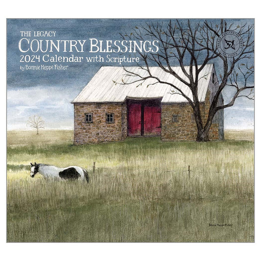 Wall Calendar-2024-Country Blessings (13.66" x 12")