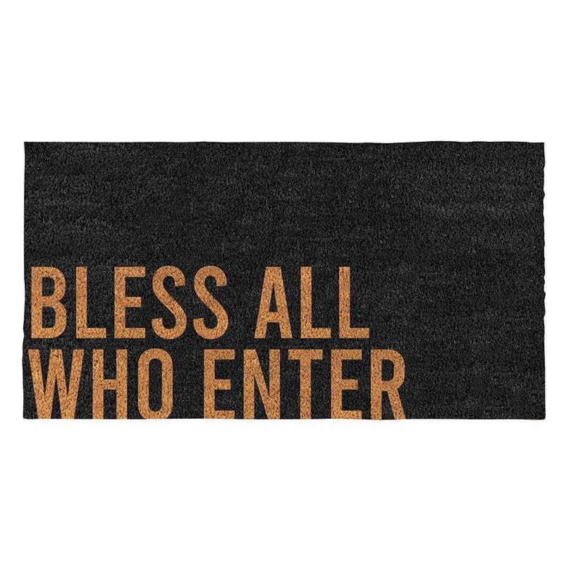 Coir Doormat-Bless All Who Enter (30" x 16")