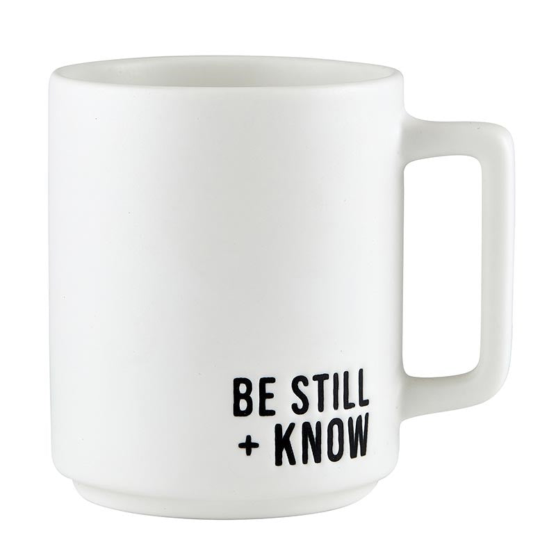 Matte Cafe Mug-Be Still & Know (15 Oz)